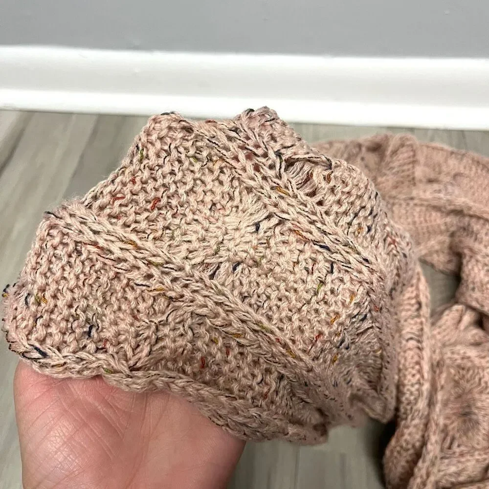 C.C Pink Marled Knit‎ Infinity Scarf